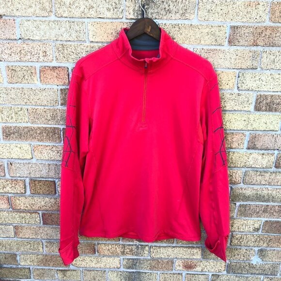 Lululemon Half Zip Spider Jacket Large Red - Picture 3 of 6